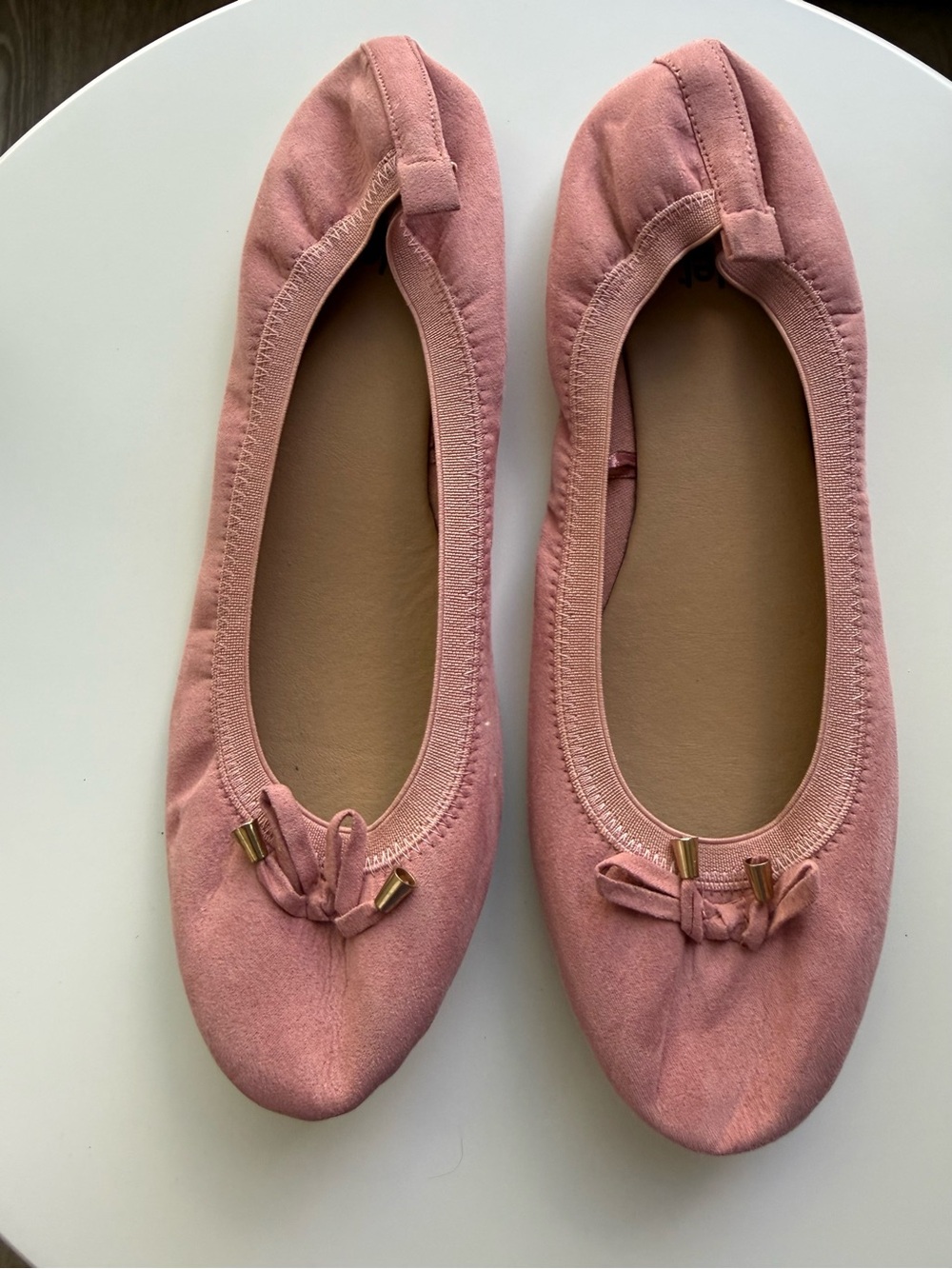NEW Blush Rose Foldable Ballet Flats Size 8